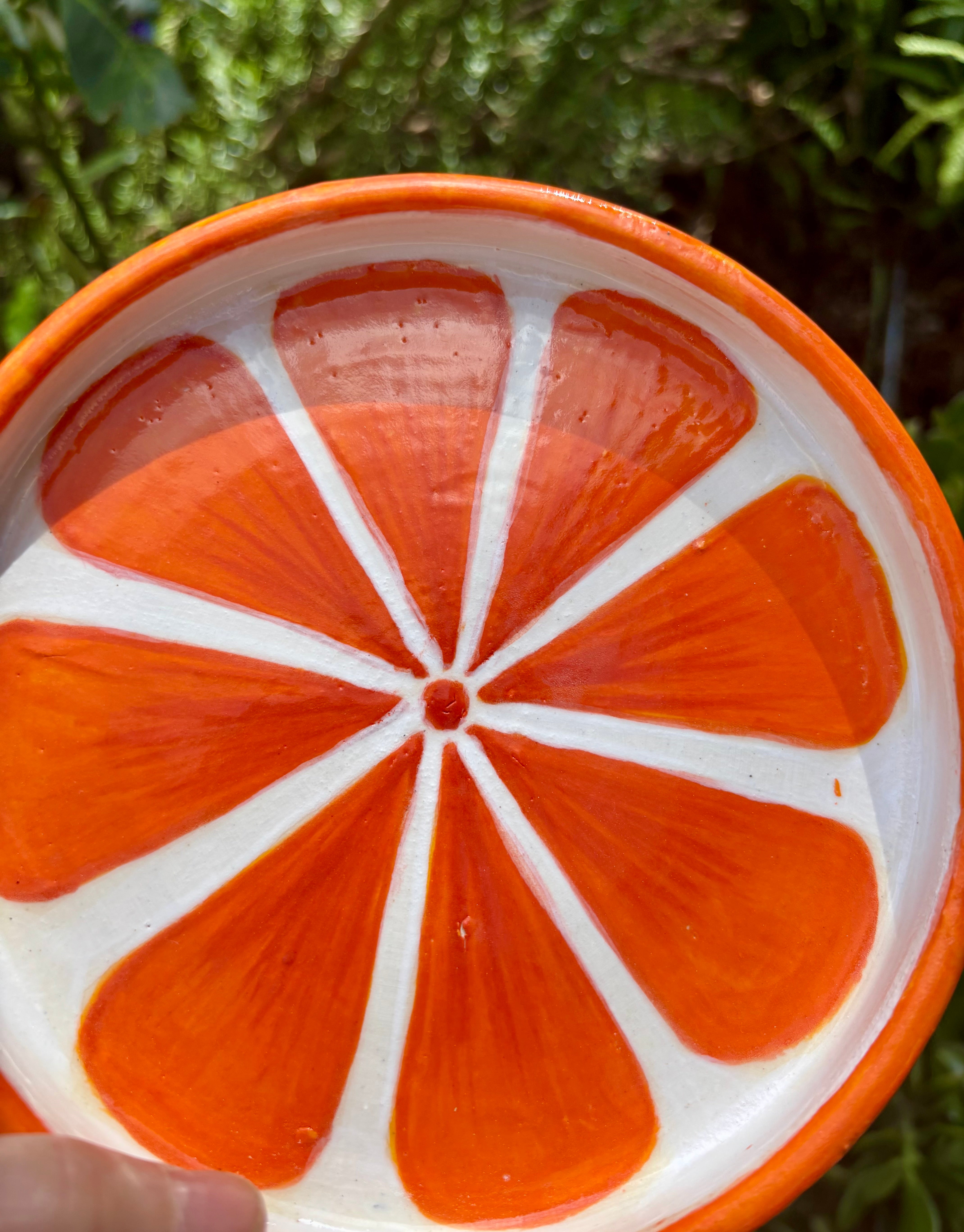 Orange plates