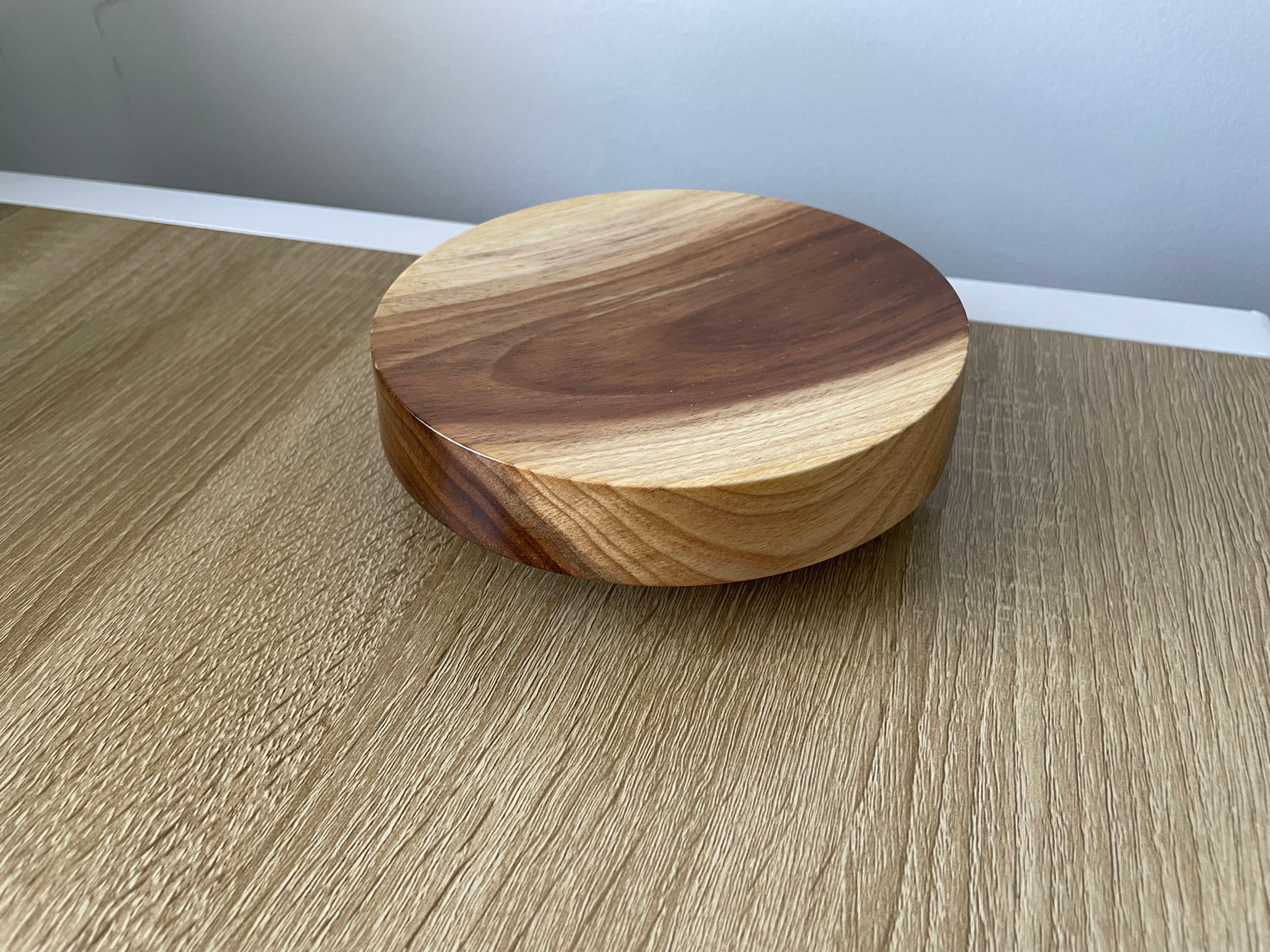 Handmade Woodturned Trinket, Jewellery, tray | Blackwood Tray