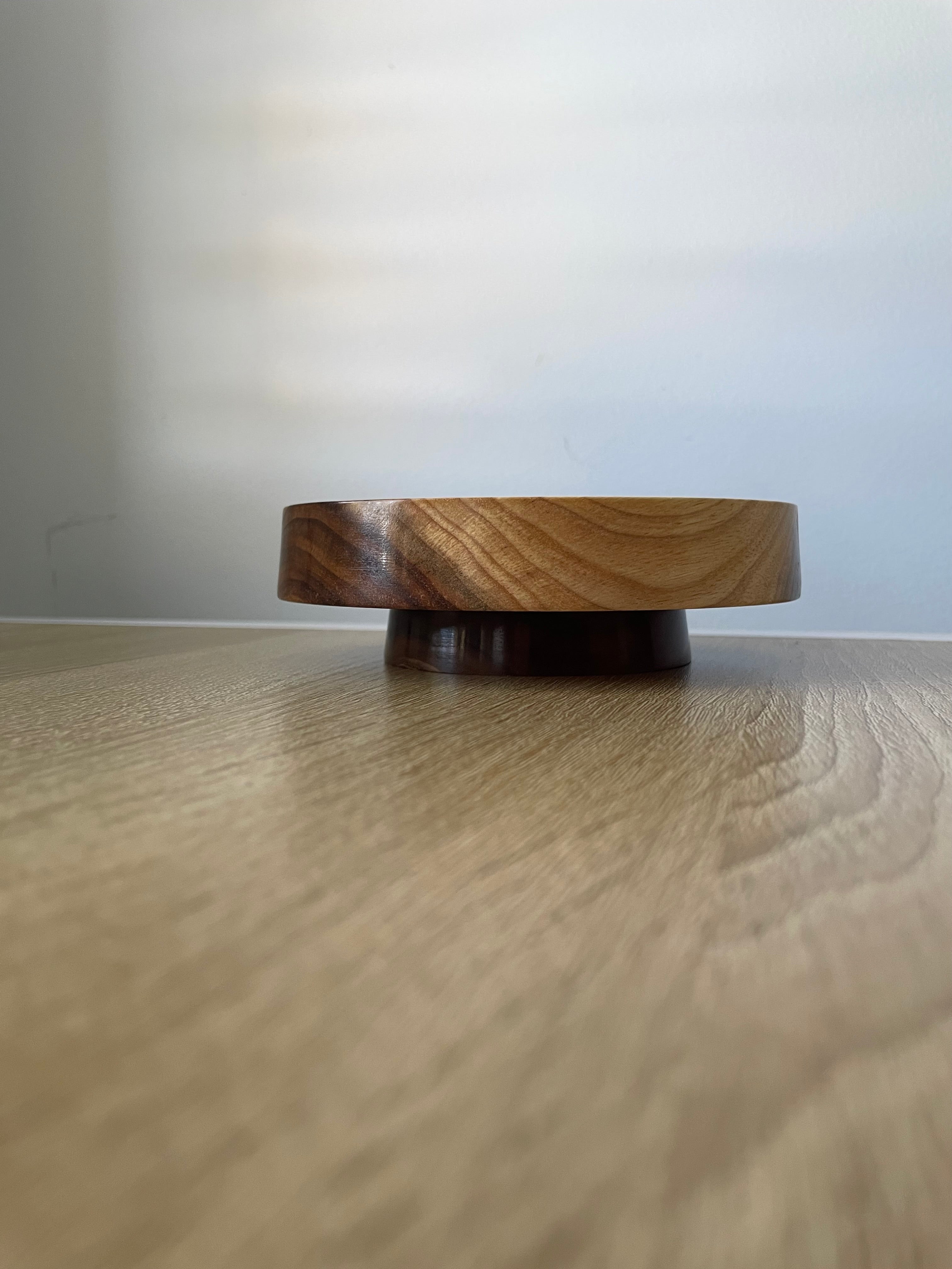 Handmade Woodturned Trinket, Jewellery, tray | Blackwood Tray