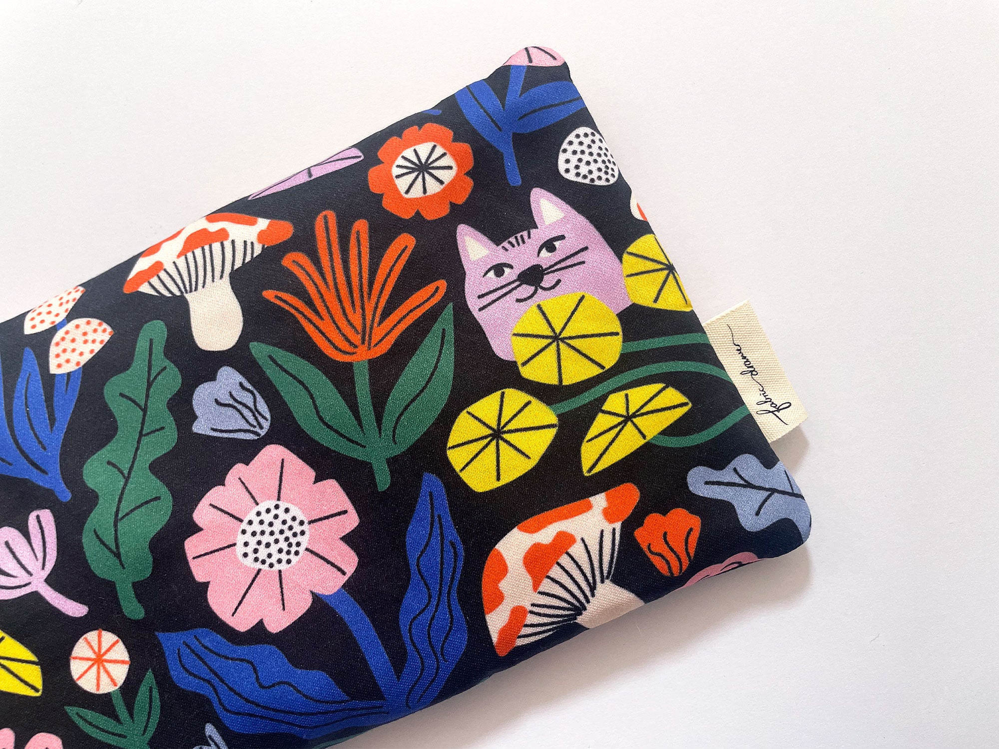 Weighted Eye Pillow Heat & Cool Pack, Handmade – Mushrooms