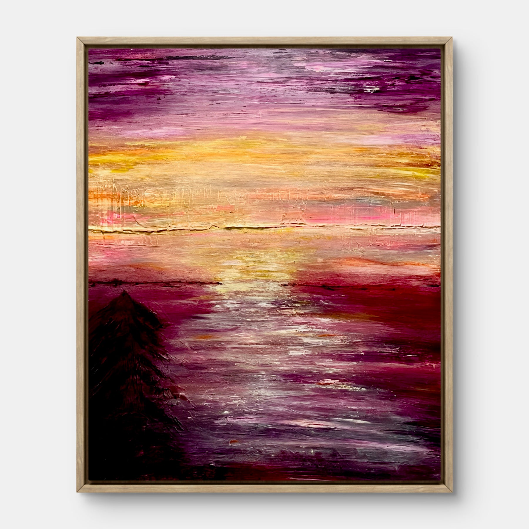 You Are The Glow - Medium size Textured Acrylic on Stretched Canvas