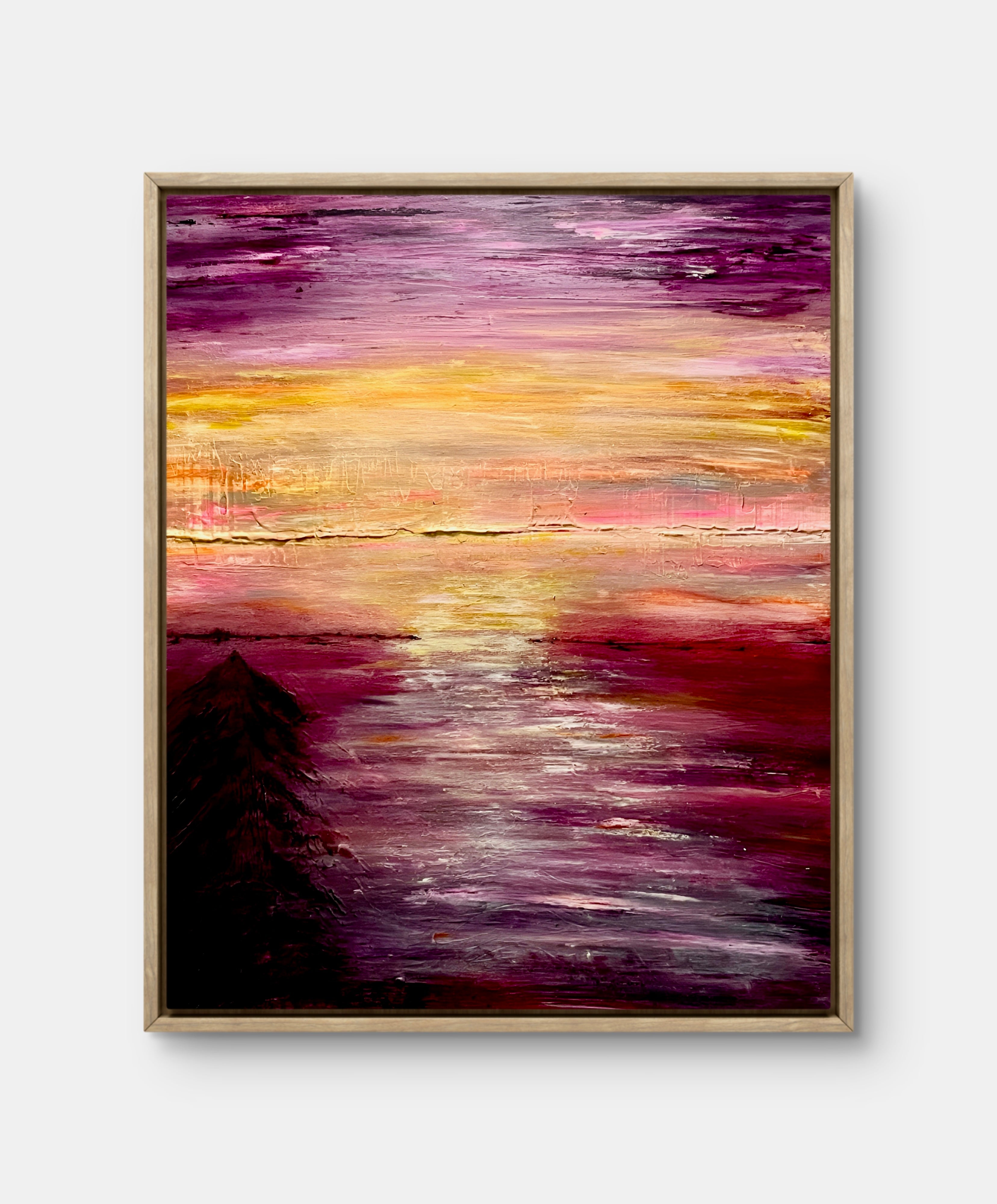You Are The Glow - Medium size Textured Acrylic on Stretched Canvas