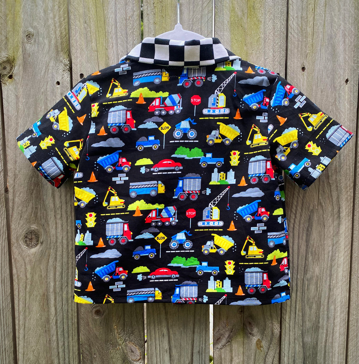 Size 1 Transport Button Up Shirt For a Toddler