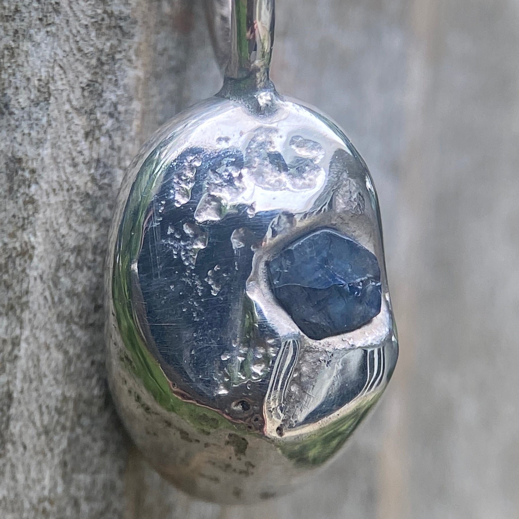 The Unexpected Sapphire Pendant | Raw Australian Blue Sapphire & Sterling Silver