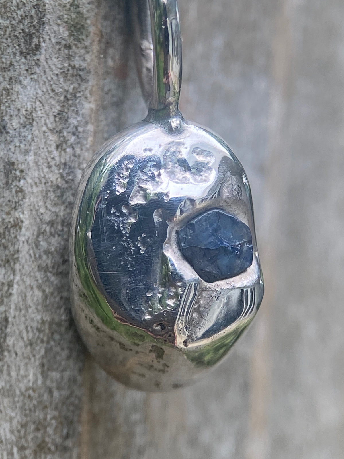 The Unexpected Sapphire Pendant | Raw Australian Blue Sapphire & Sterling Silver