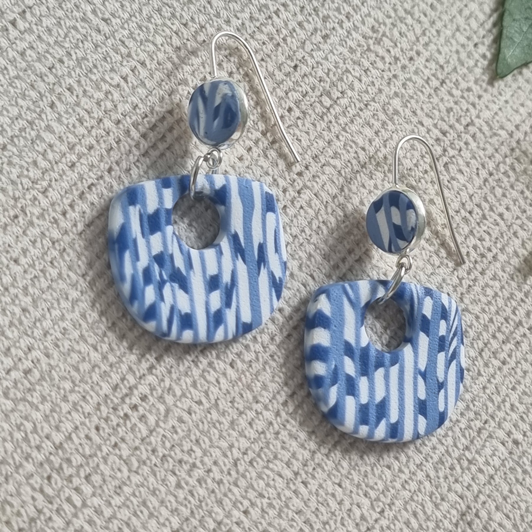 Coastal Breeze - Blue and White Dangles