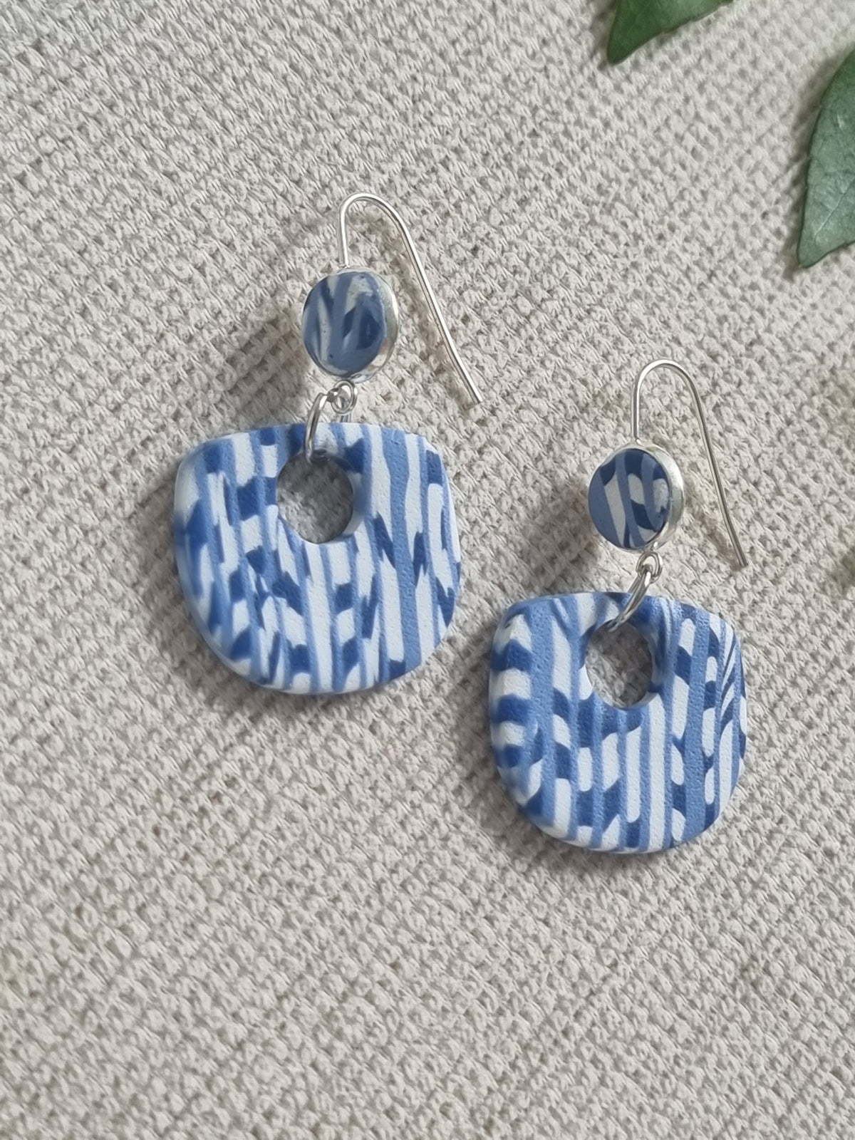 Coastal Breeze - Blue and White Dangles