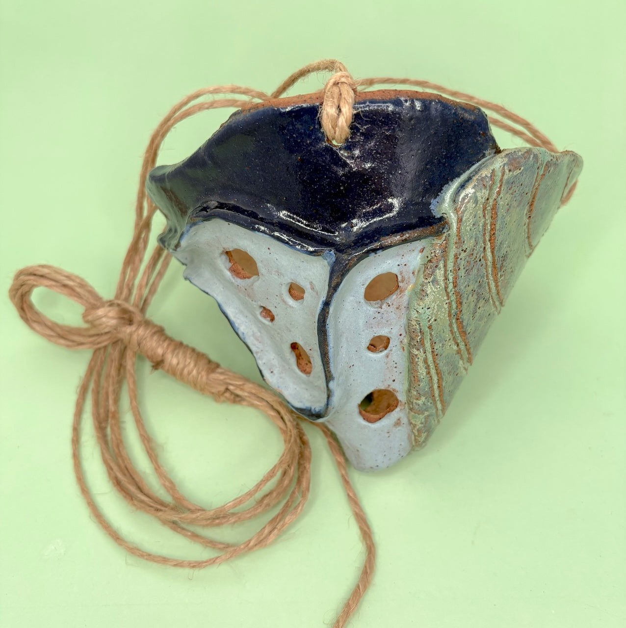 Ceramic hanging large cone orchid pot