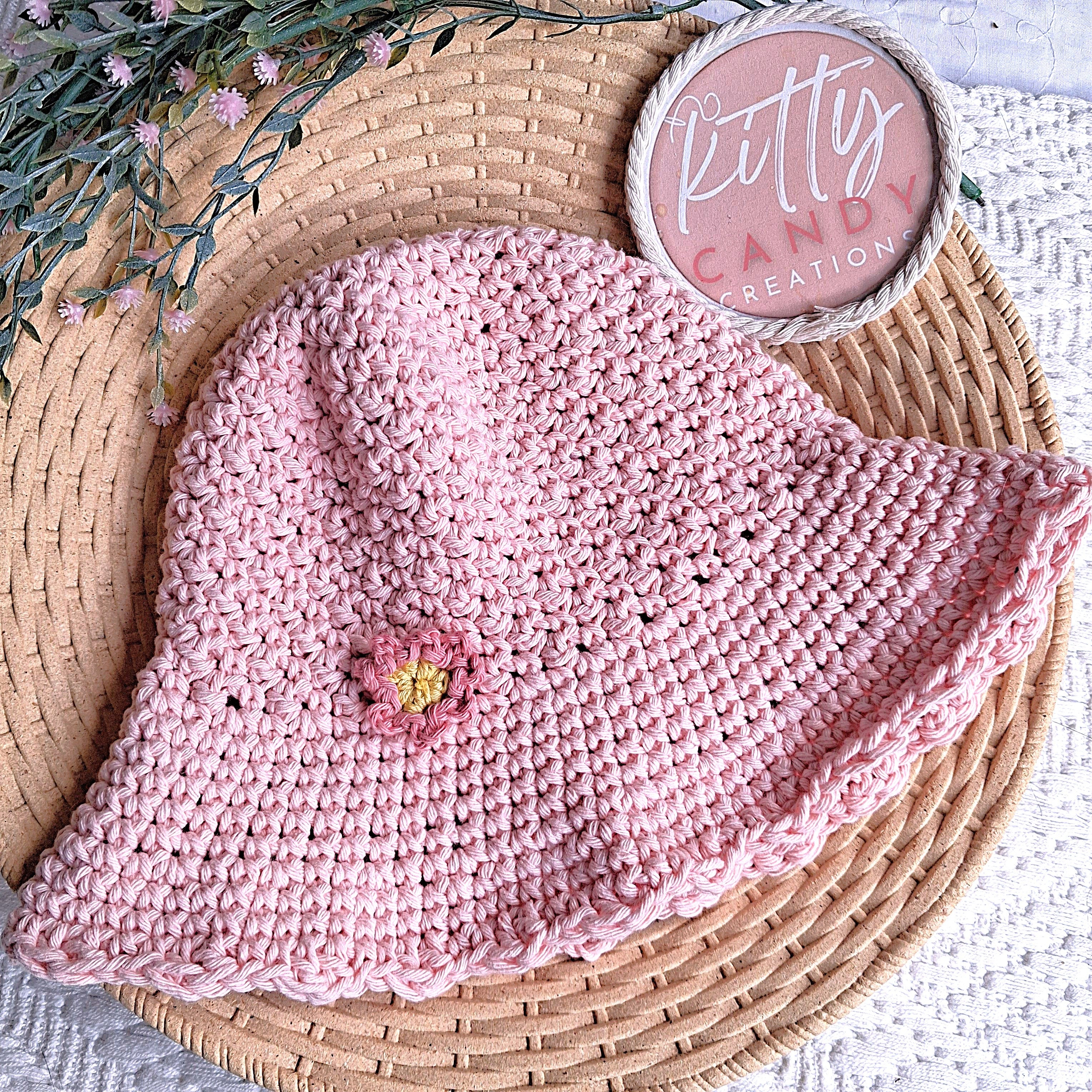 Handmade Crochet Sunhat - 100% Cotton