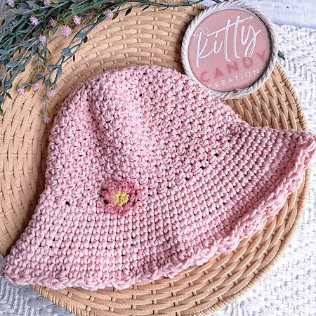 Handmade Crochet Sunhat - 100% Cotton