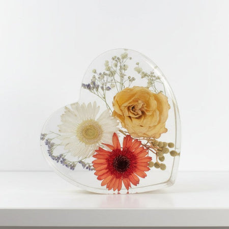 EVER AFTER BLOOMS - Botanical Heart - YOUR FLOWERS - Custom Order