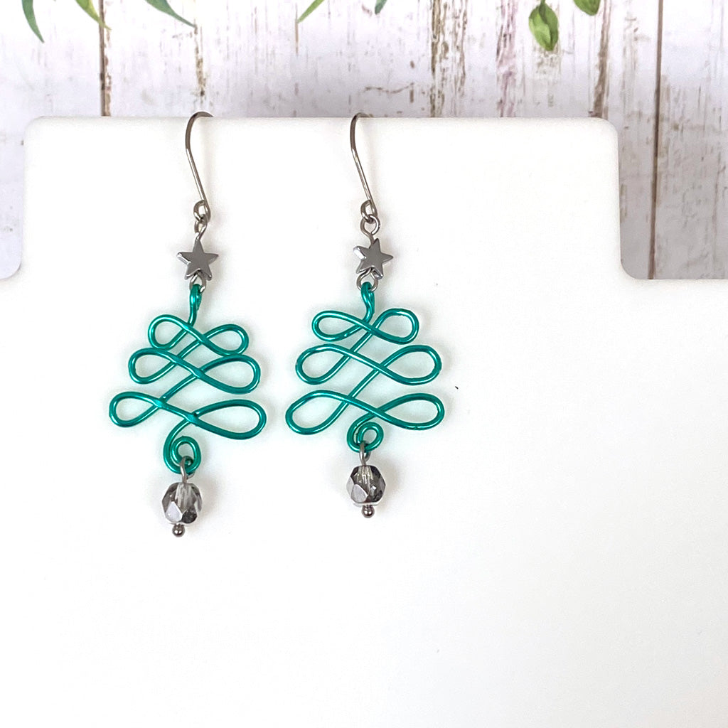 Christmas Wire Earrings