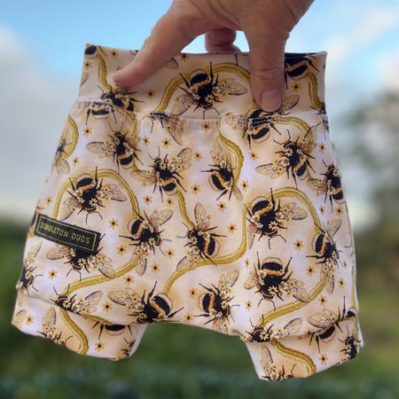 Golden Bees | Sizes 000, 00, 0, 1 | Handmade Baby Pants by Dumbleton Duds | FREE Postage $50+