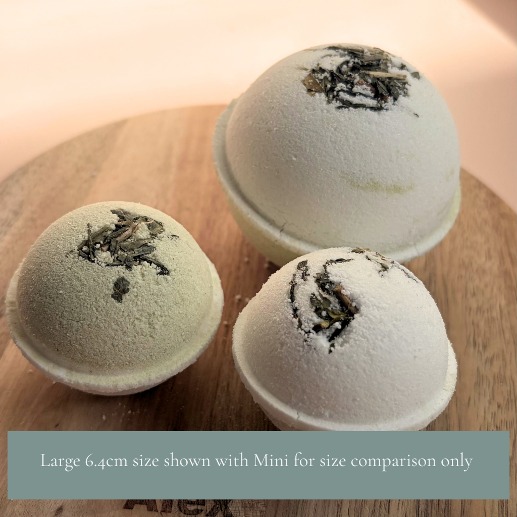 Matcha Mist Bath Bomb | Matcha & Eucalyptus — 6.4cm