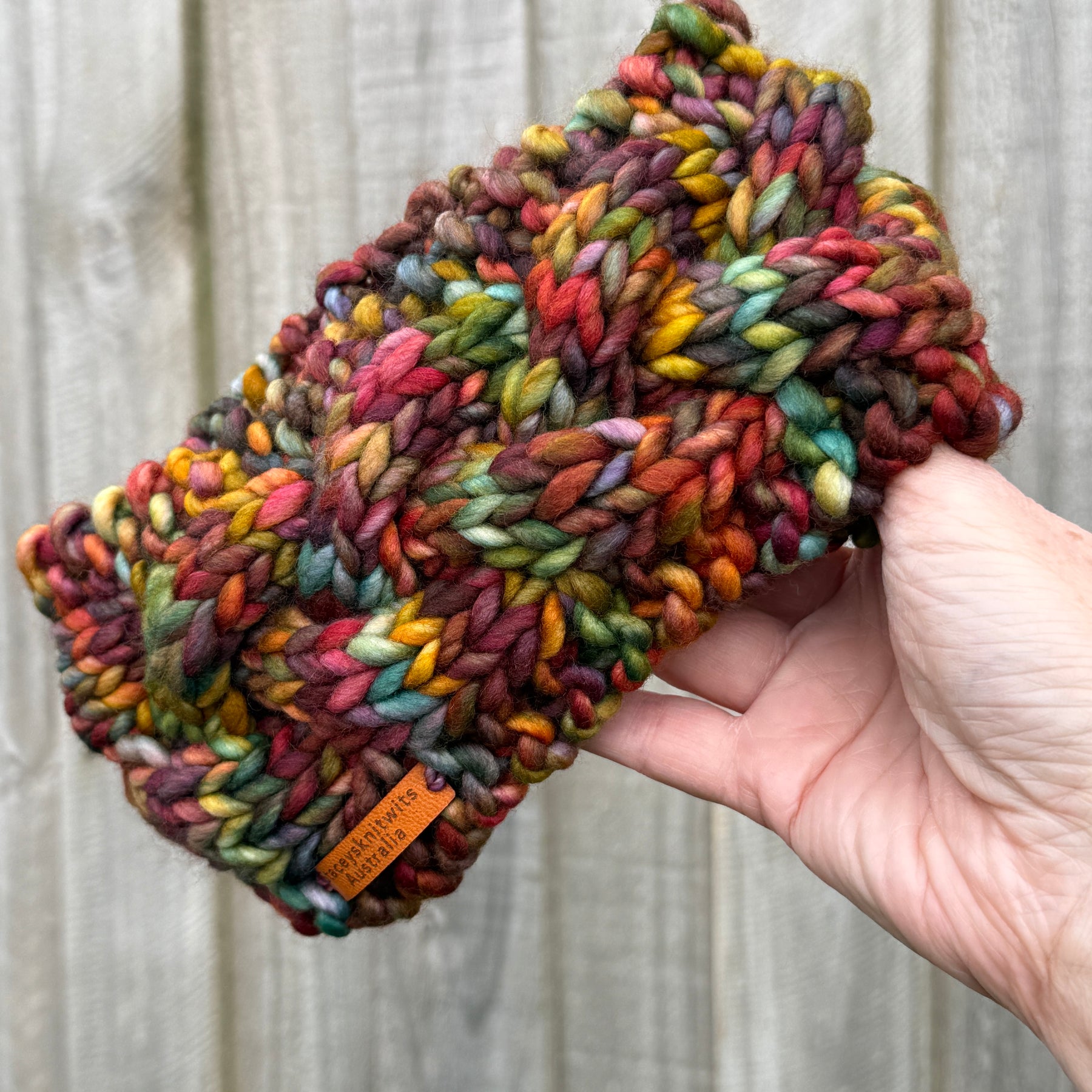 Hand Knitted Headband, Cable Merino Headband