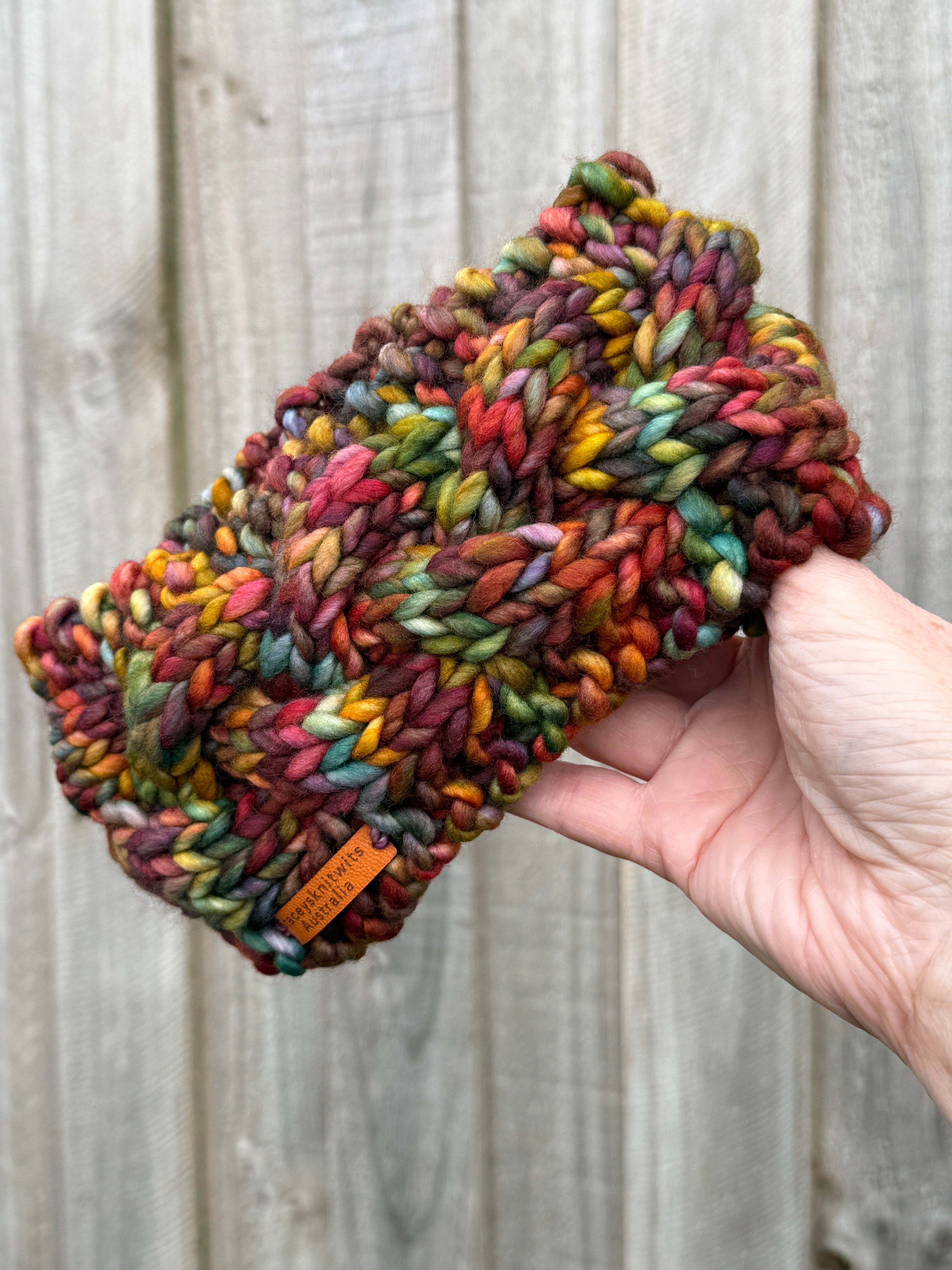 Hand Knitted Headband, Cable Merino Headband