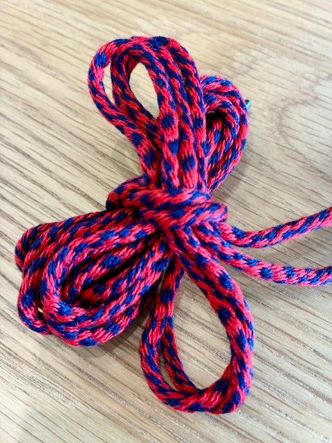 Art of the Lace - Red/Navy Classic Round Shoelaces
