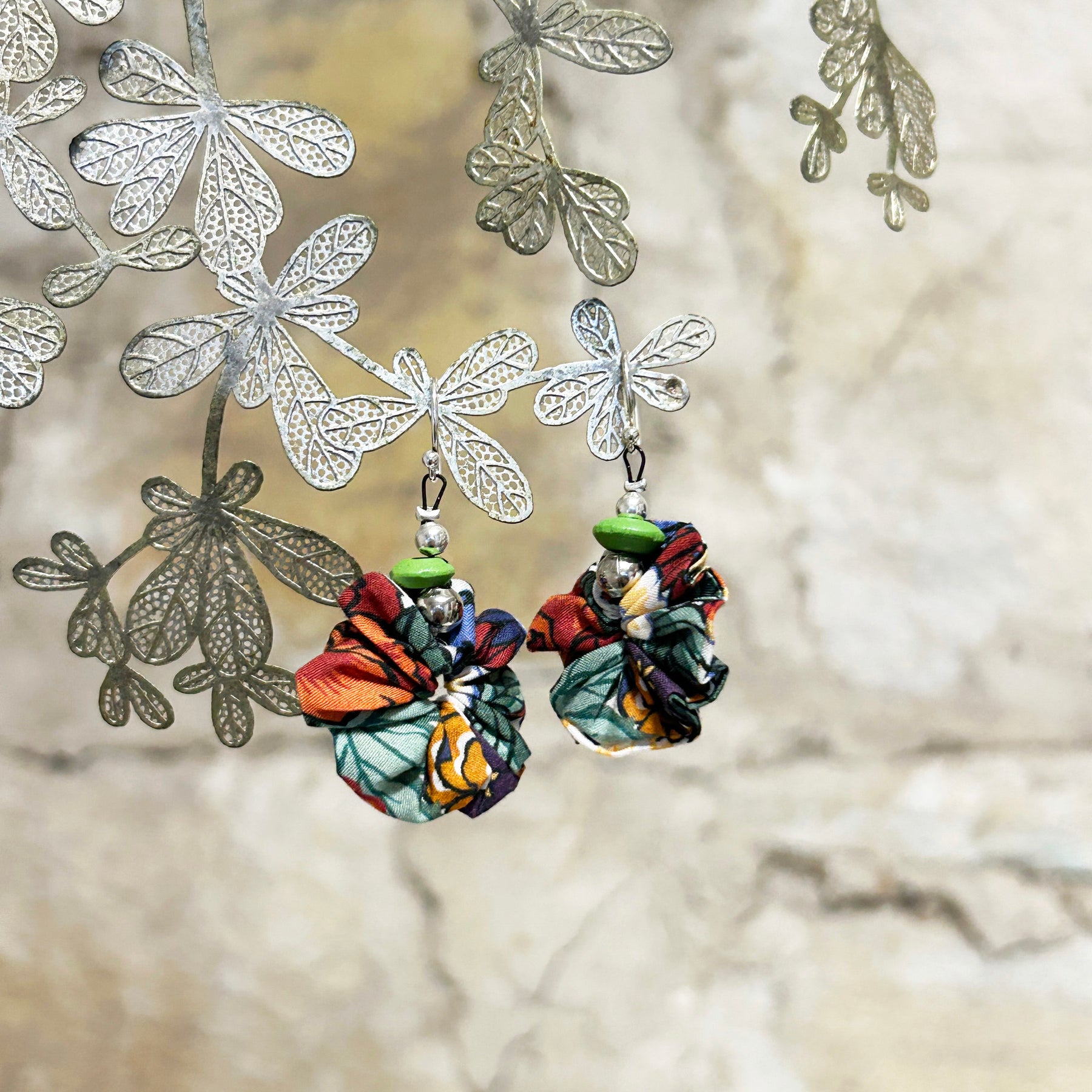 Earrings Colourful Textiles - EC-617 EC-618 EC-619
