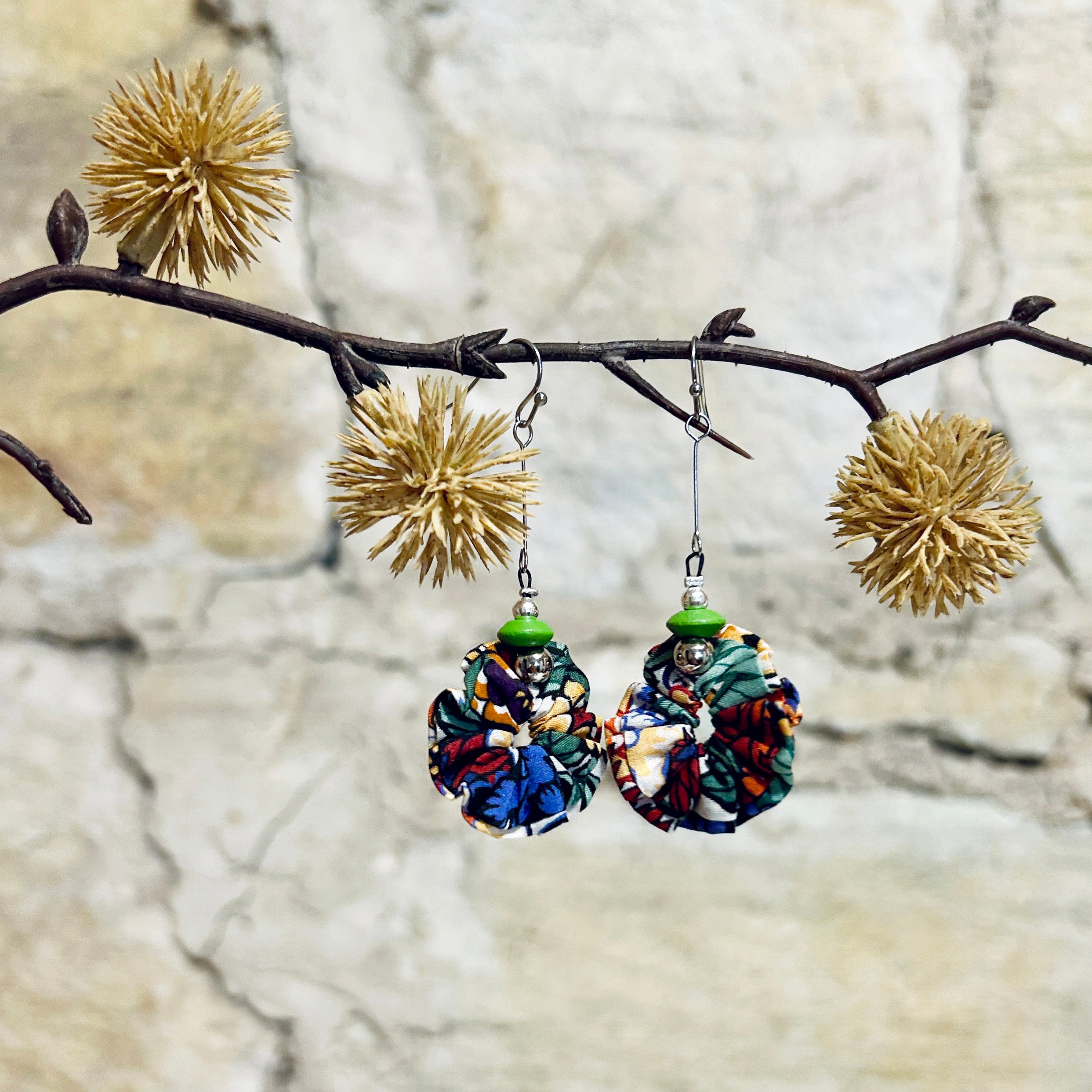 Earrings Colourful Textiles - EC-617 EC-618 EC-619