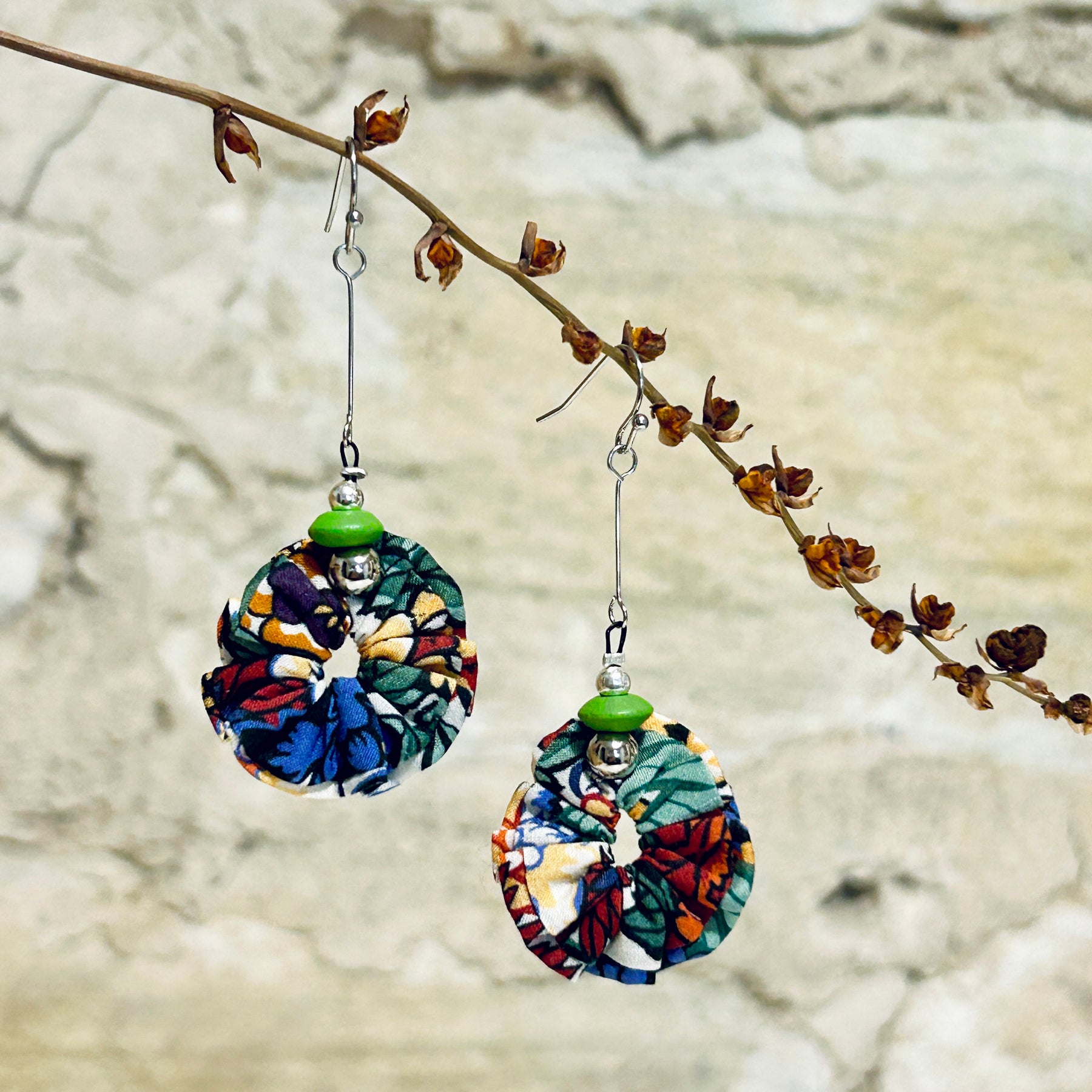 Earrings Colourful Textiles - EC-617 EC-618 EC-619