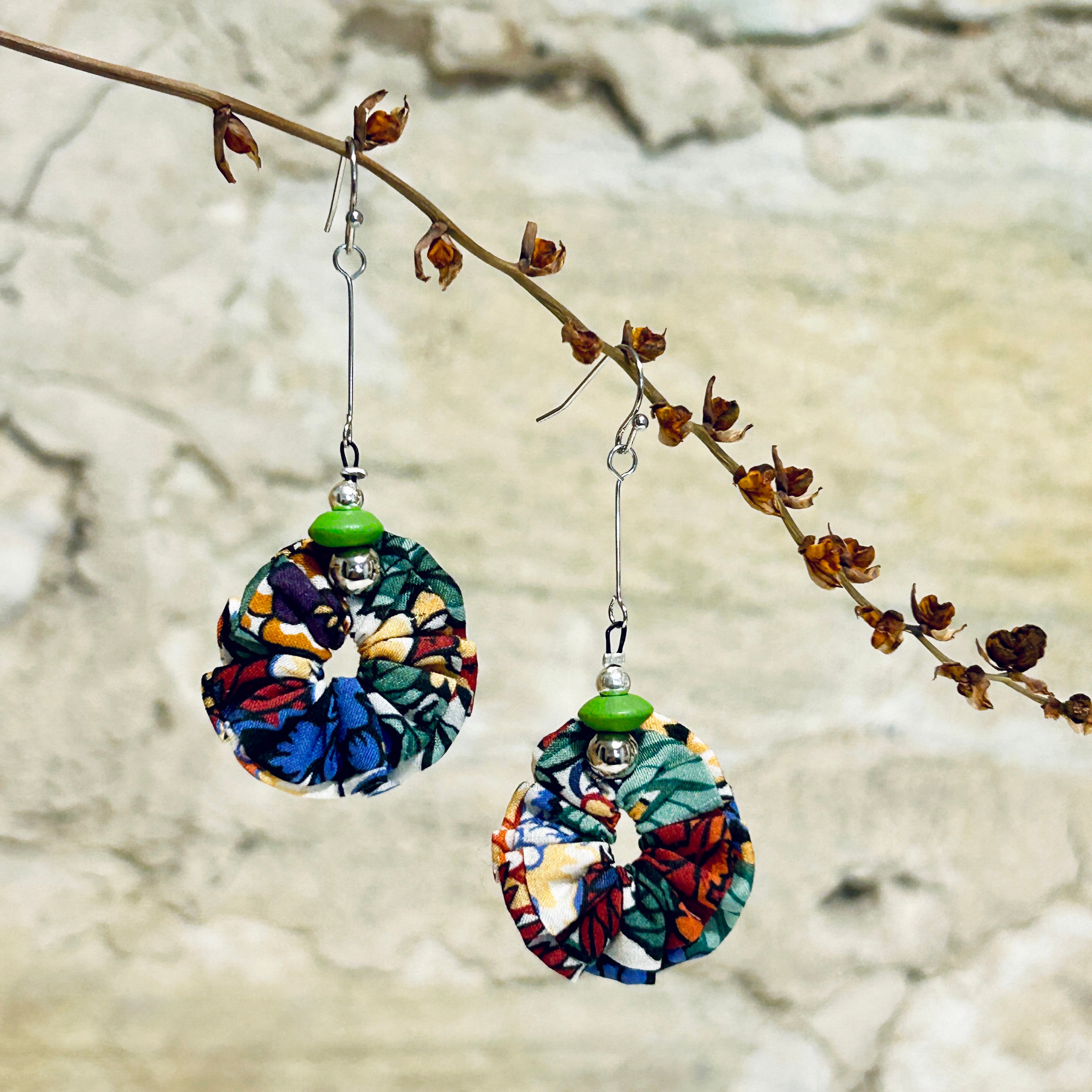 Earrings Colourful Textiles - EC-617 EC-618 EC-619
