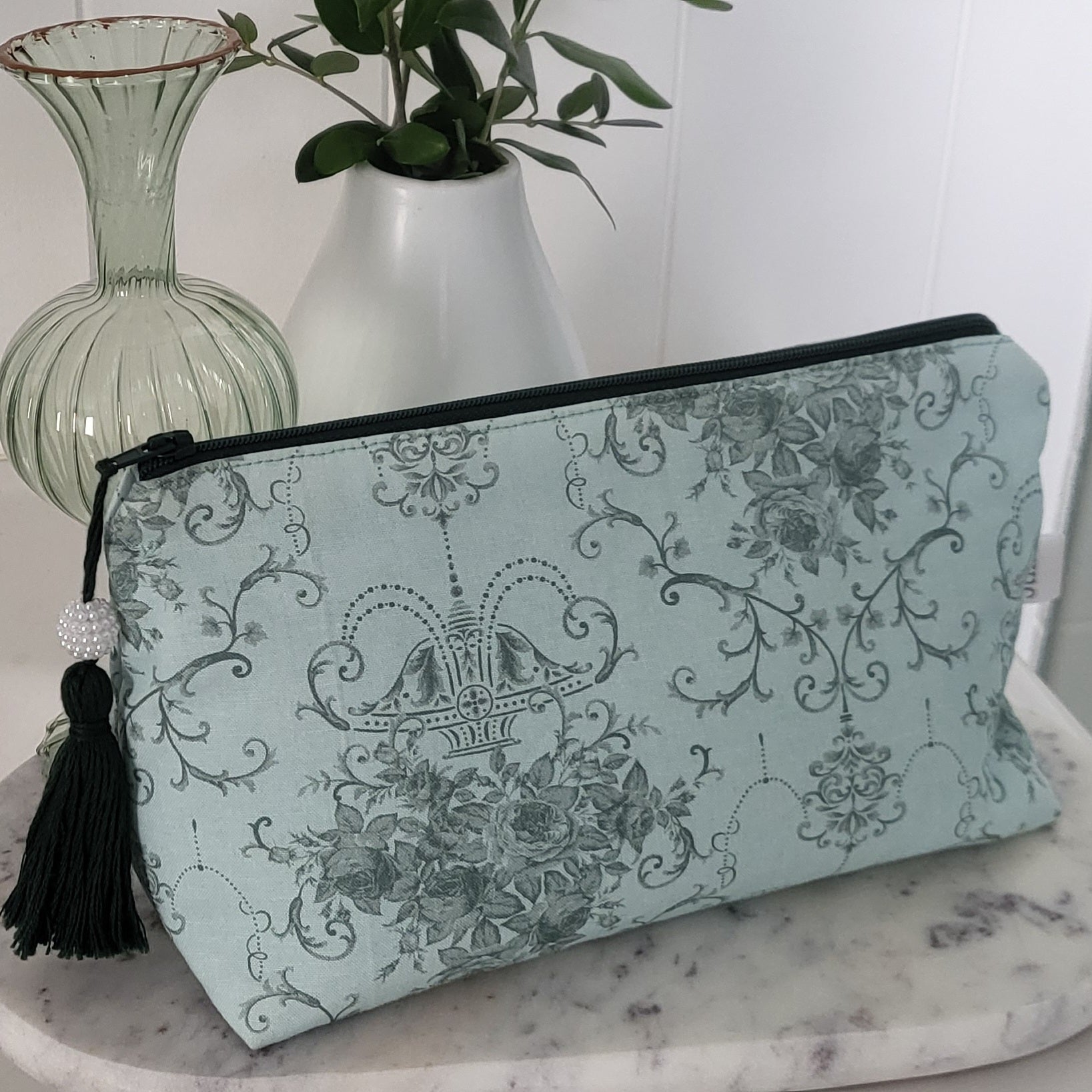 Makeup Bag - Floral Fabric Cosmetic Pouch | Still.