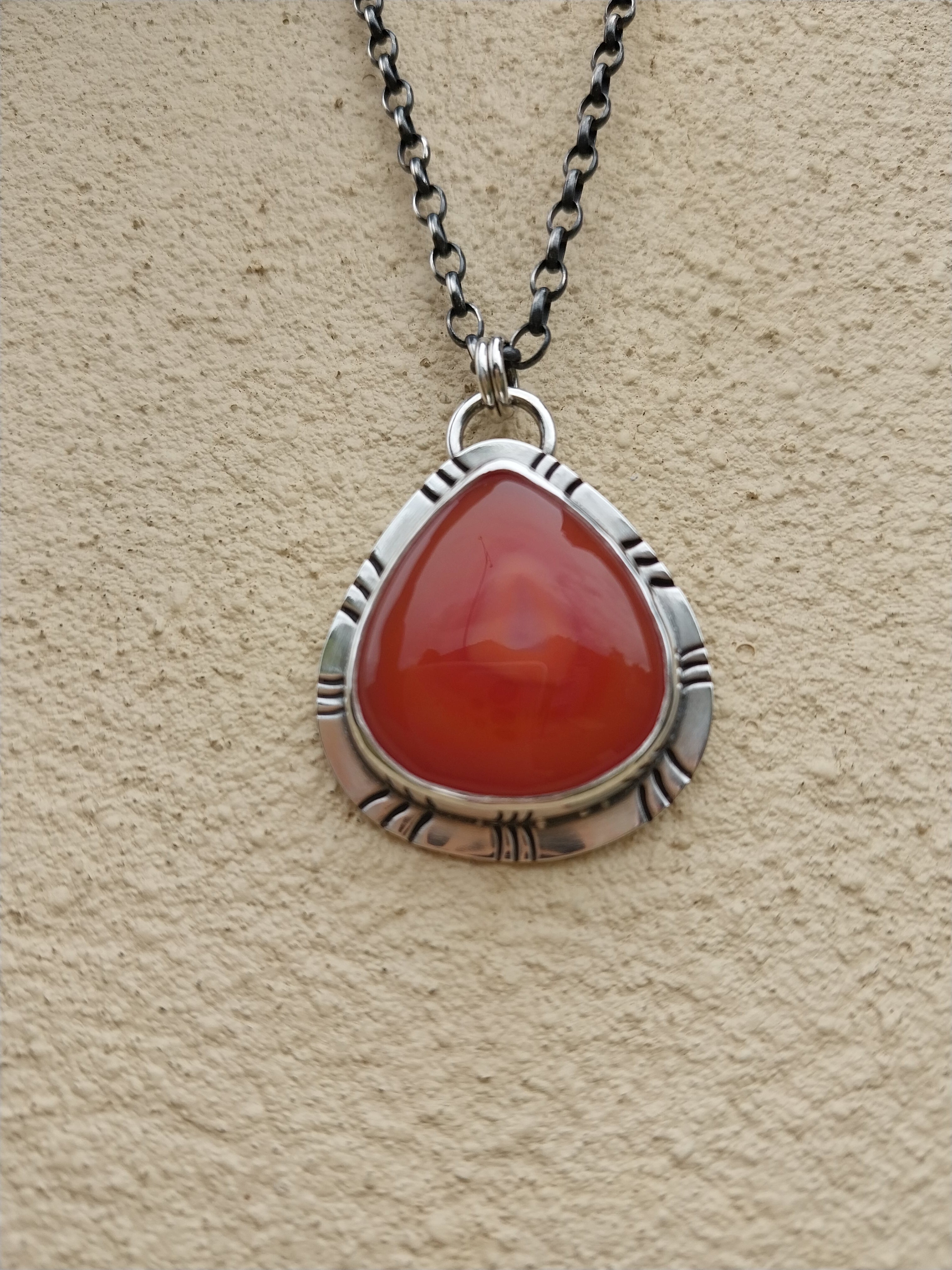 Lake agate necklace
