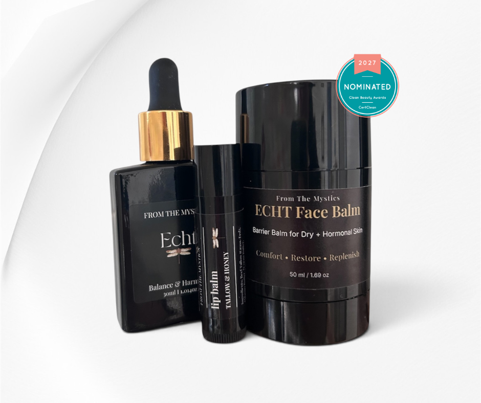 Tallow Face Balm + Face Oil + Lip Balm | ECHT Complete Skincare Set