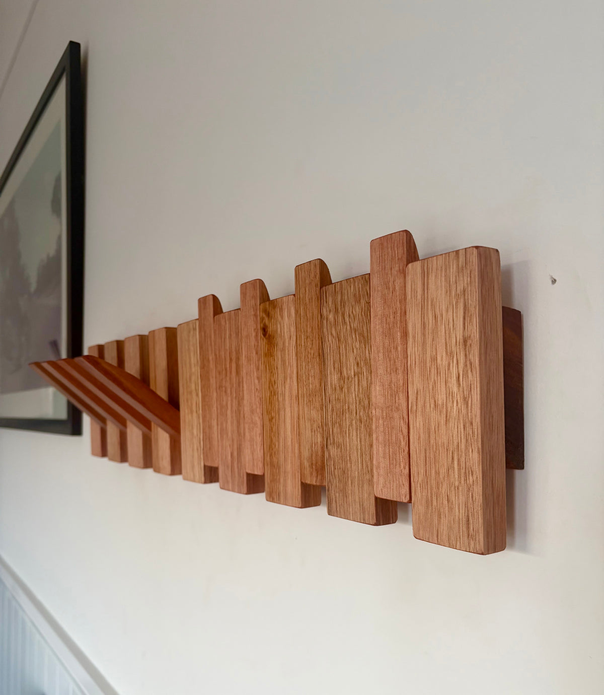 No.2 Tasmanian oak Piano style Coatrack