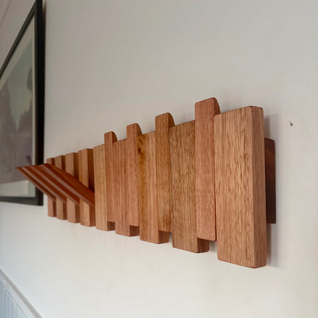 No.2 Tasmanian oak Piano style Coatrack