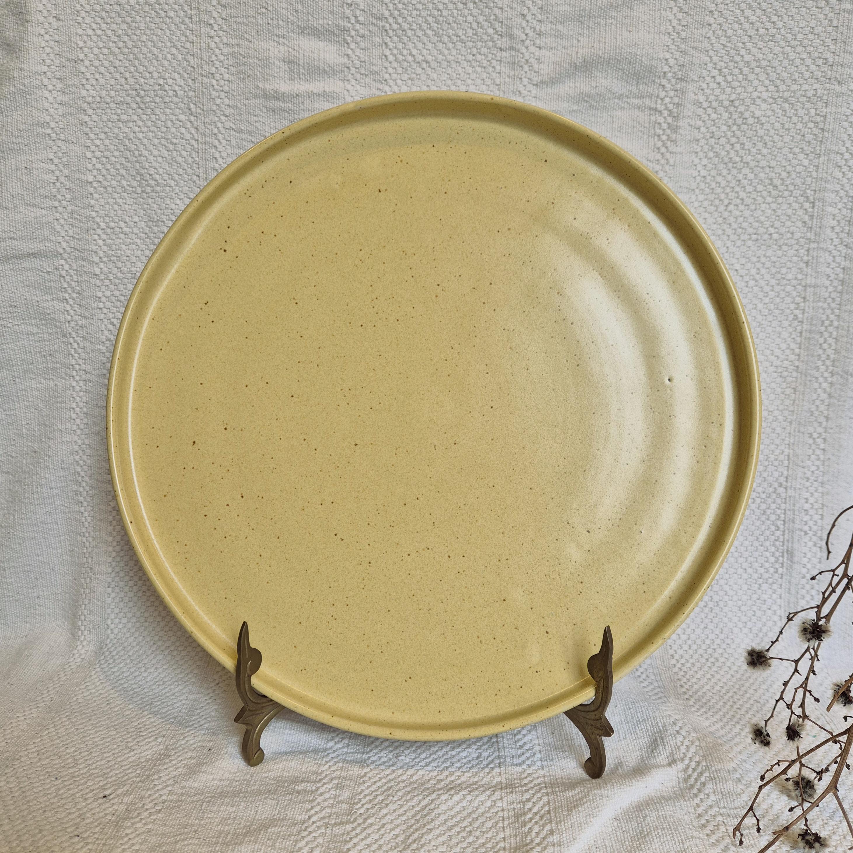 Yellow Ceramic Platter