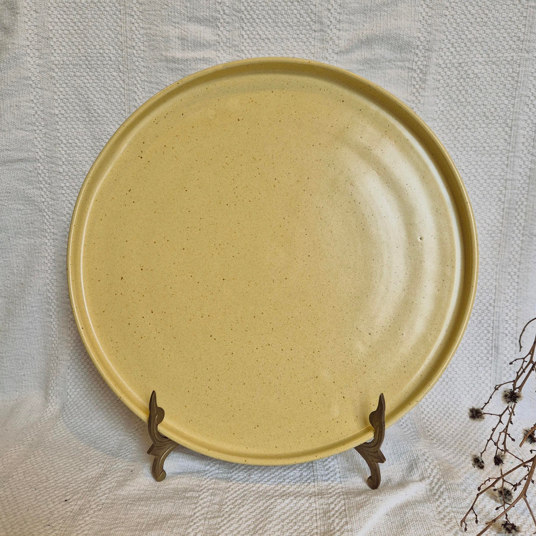 Yellow Ceramic Platter