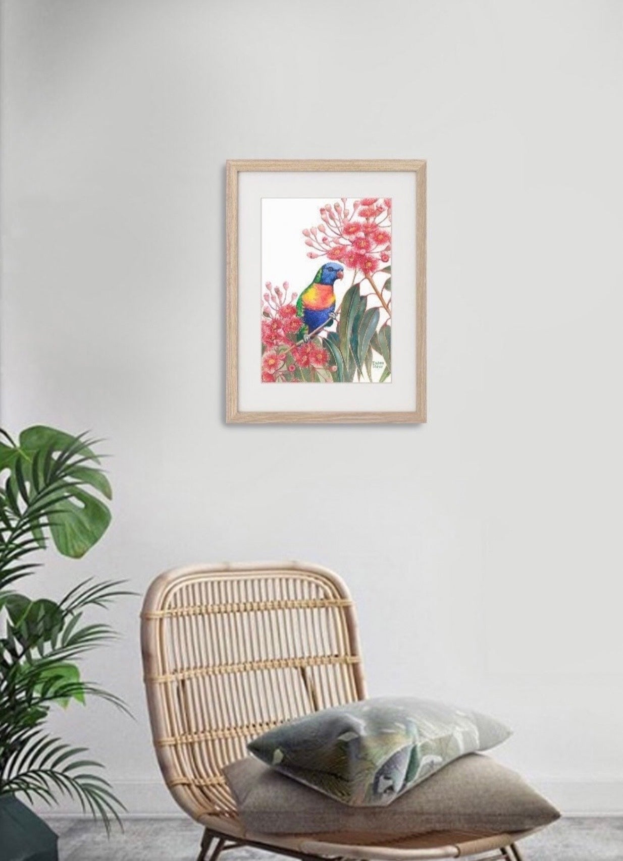 Rainbow Lorikeet art print by Debra Meier Art