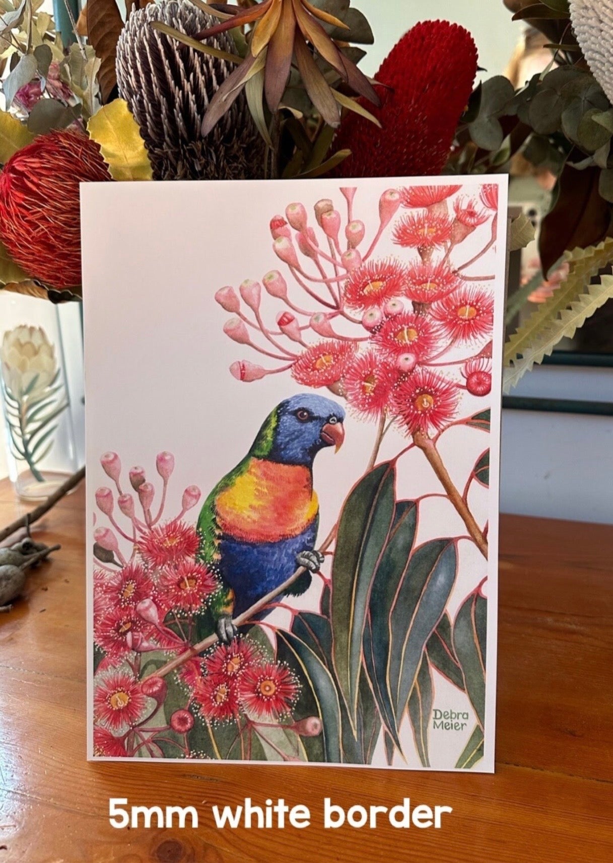 Rainbow Lorikeet art print by Debra Meier Art