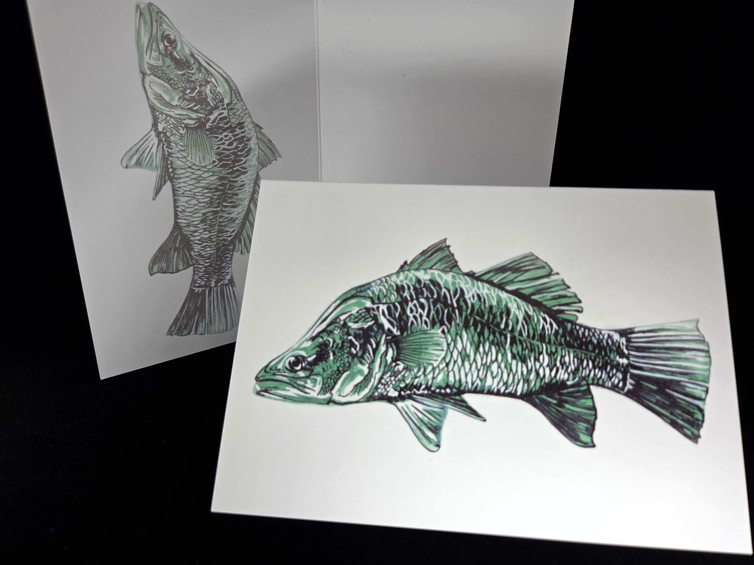 Barramundi Greeting Card (blank inside)- 5cm x 7cm (127mm x 178mm)