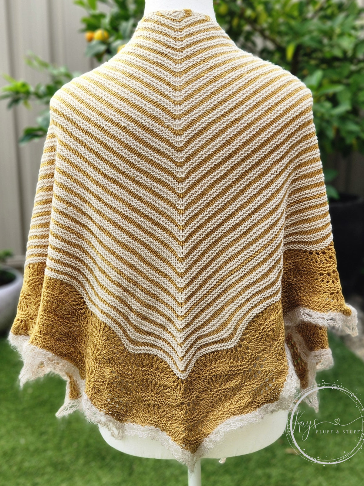 Handknit Aplaca Blend Shawl / Wrap