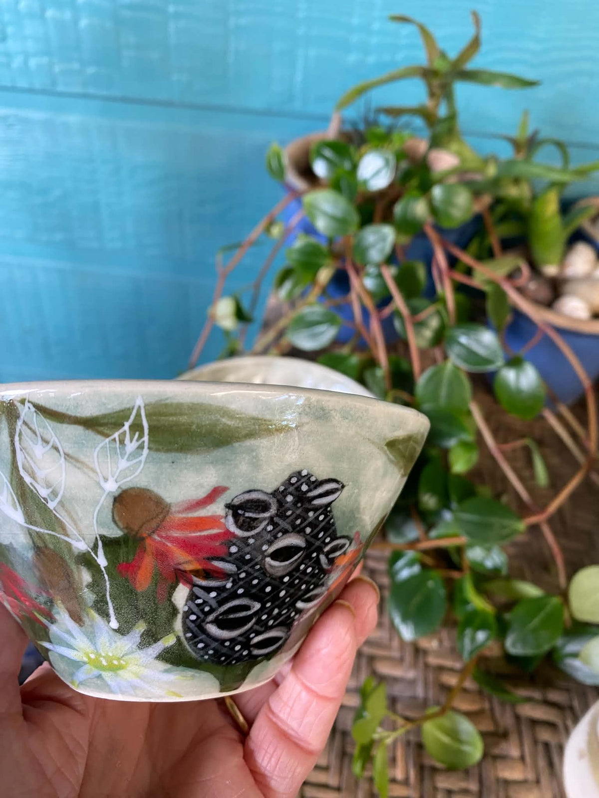 Native Australian flora handmade pottery