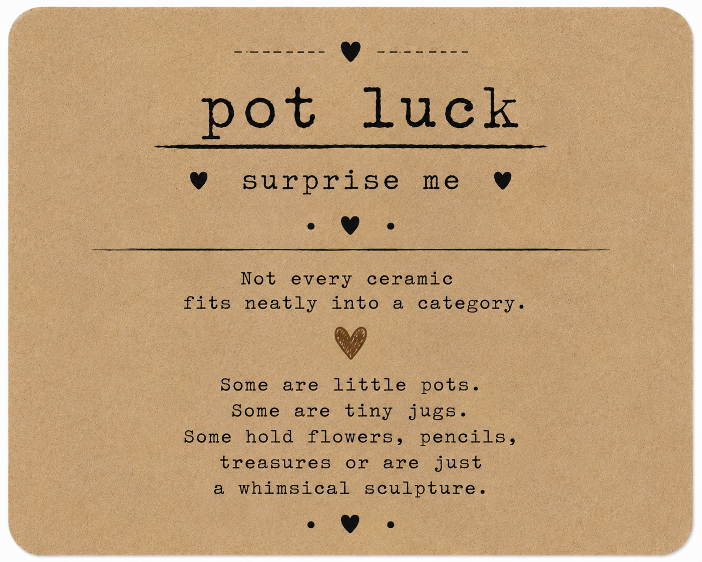 Pot Luck | Mystery Handmade Ceramic Surprise
