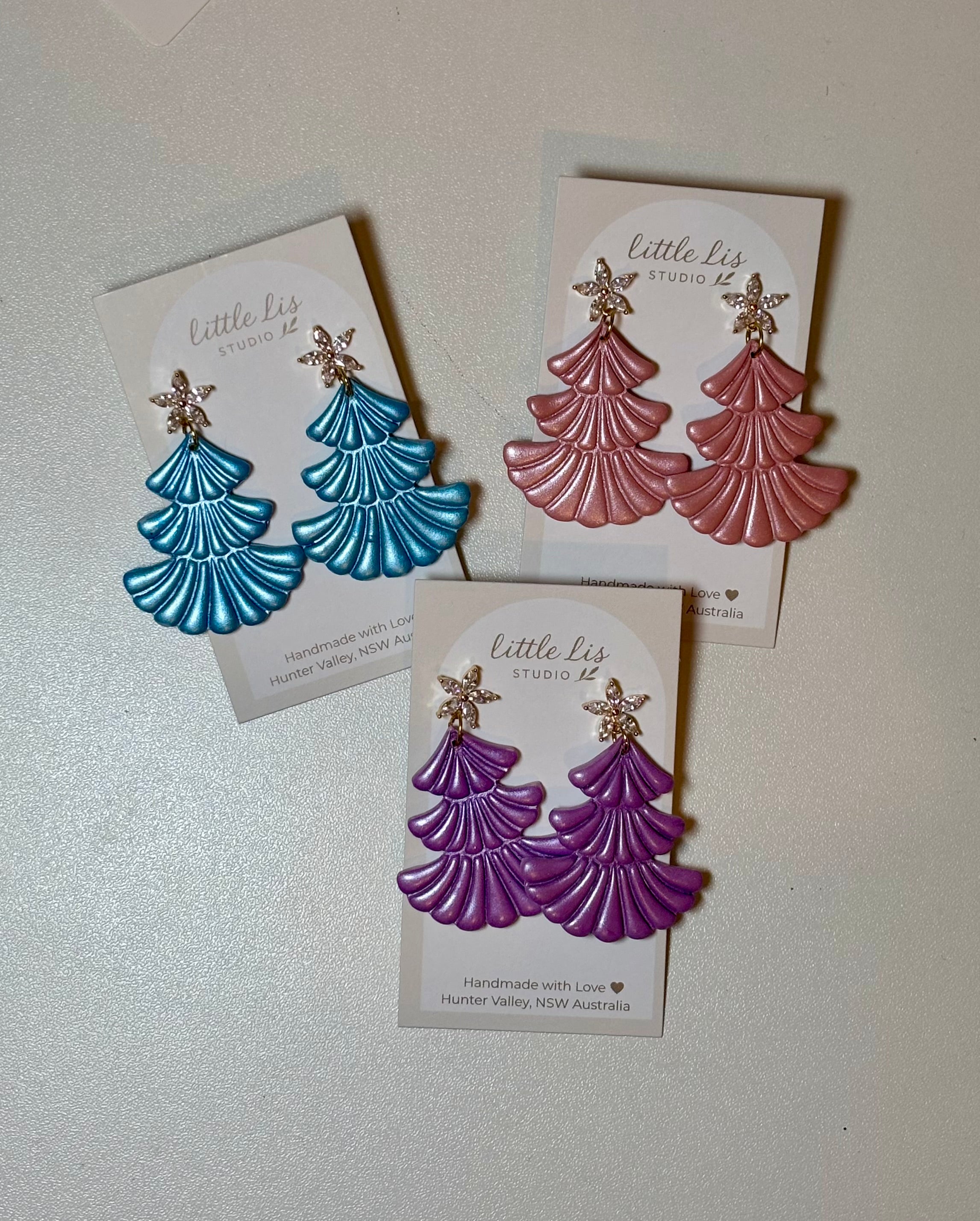 "Glamour" Christmas Tree Earring