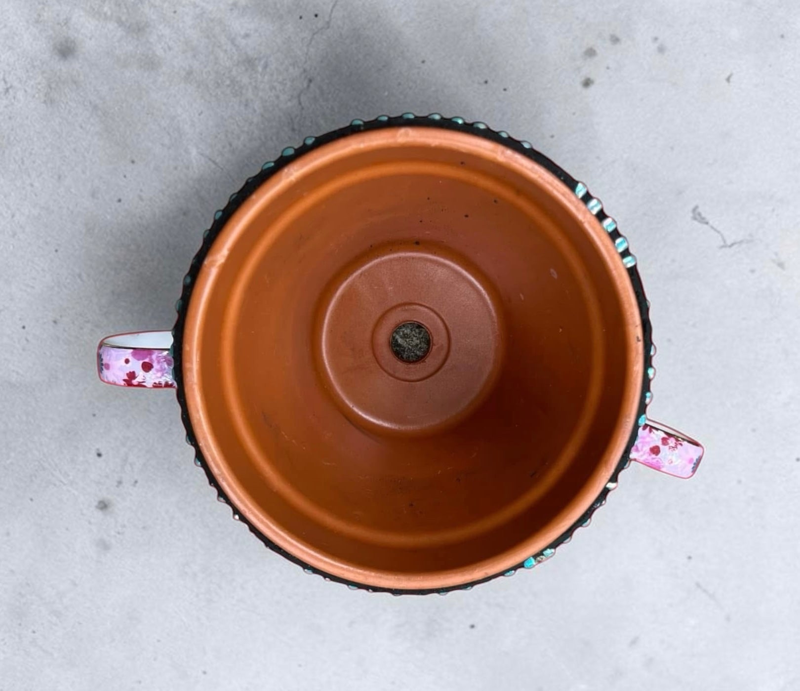 Mosaic Plant Pot. Quirky Girl.