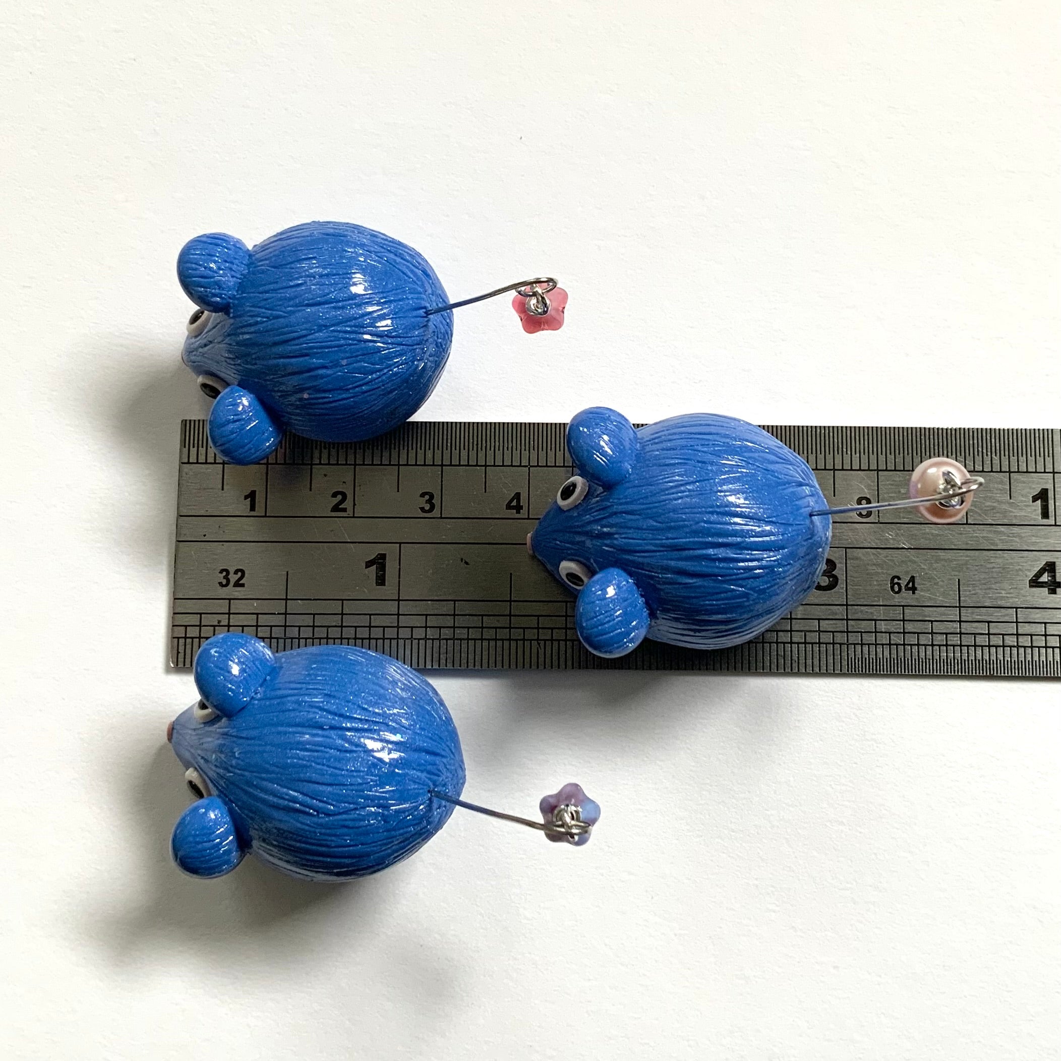 MOUSEMATES TRIO | Sweet Whimsical Handmade Polymer Clay Mice