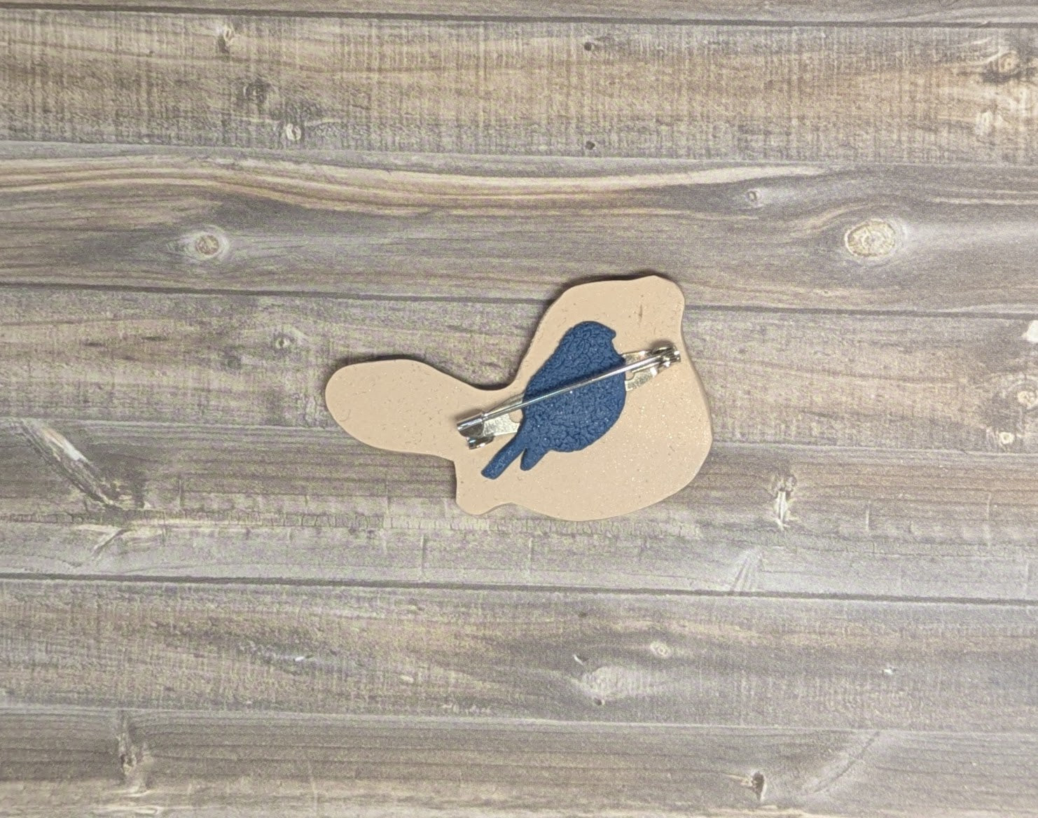 Blue Wren Brooch