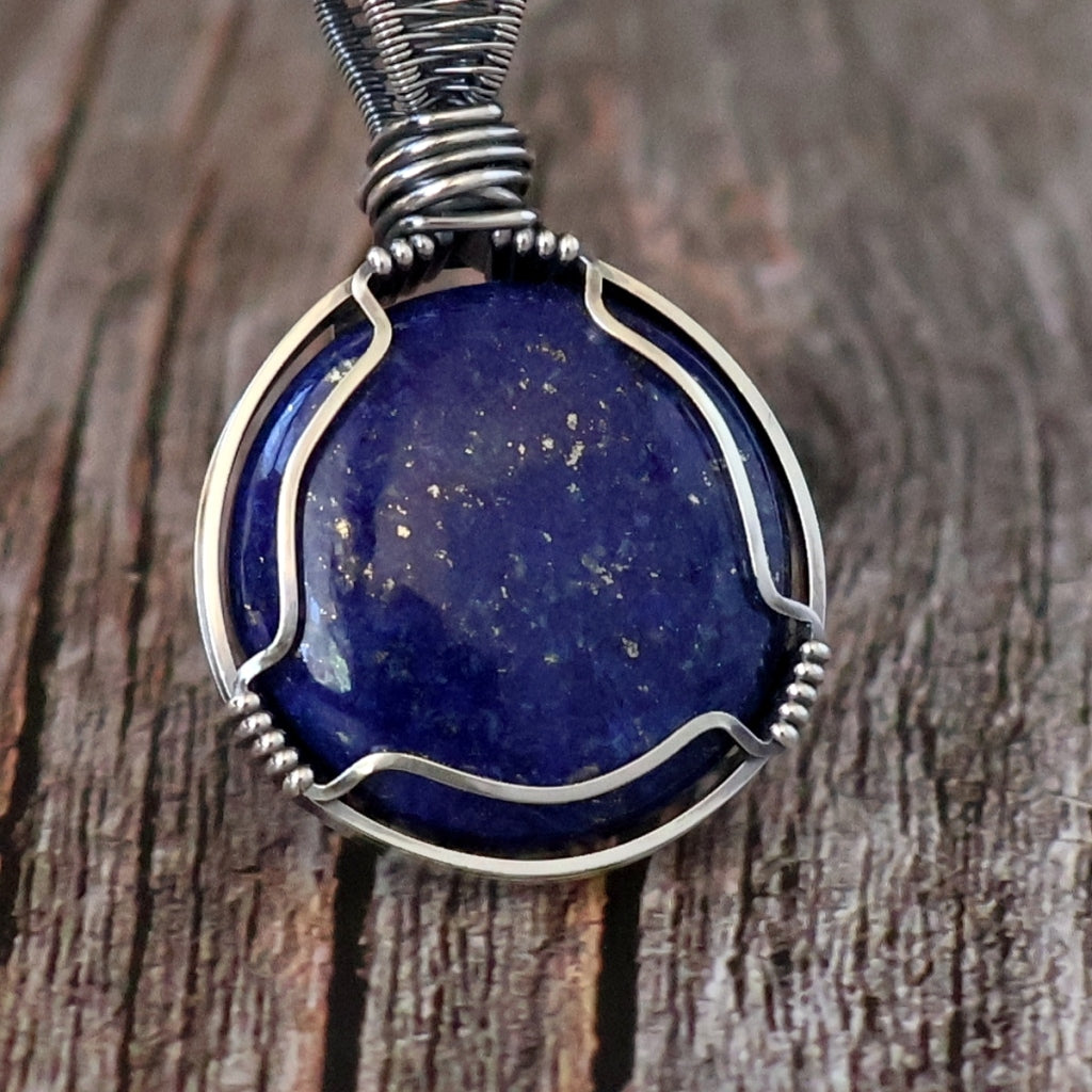 Sterling Silver Lapis Lazuli Pendant ~ Awaken Your Inner Royal
