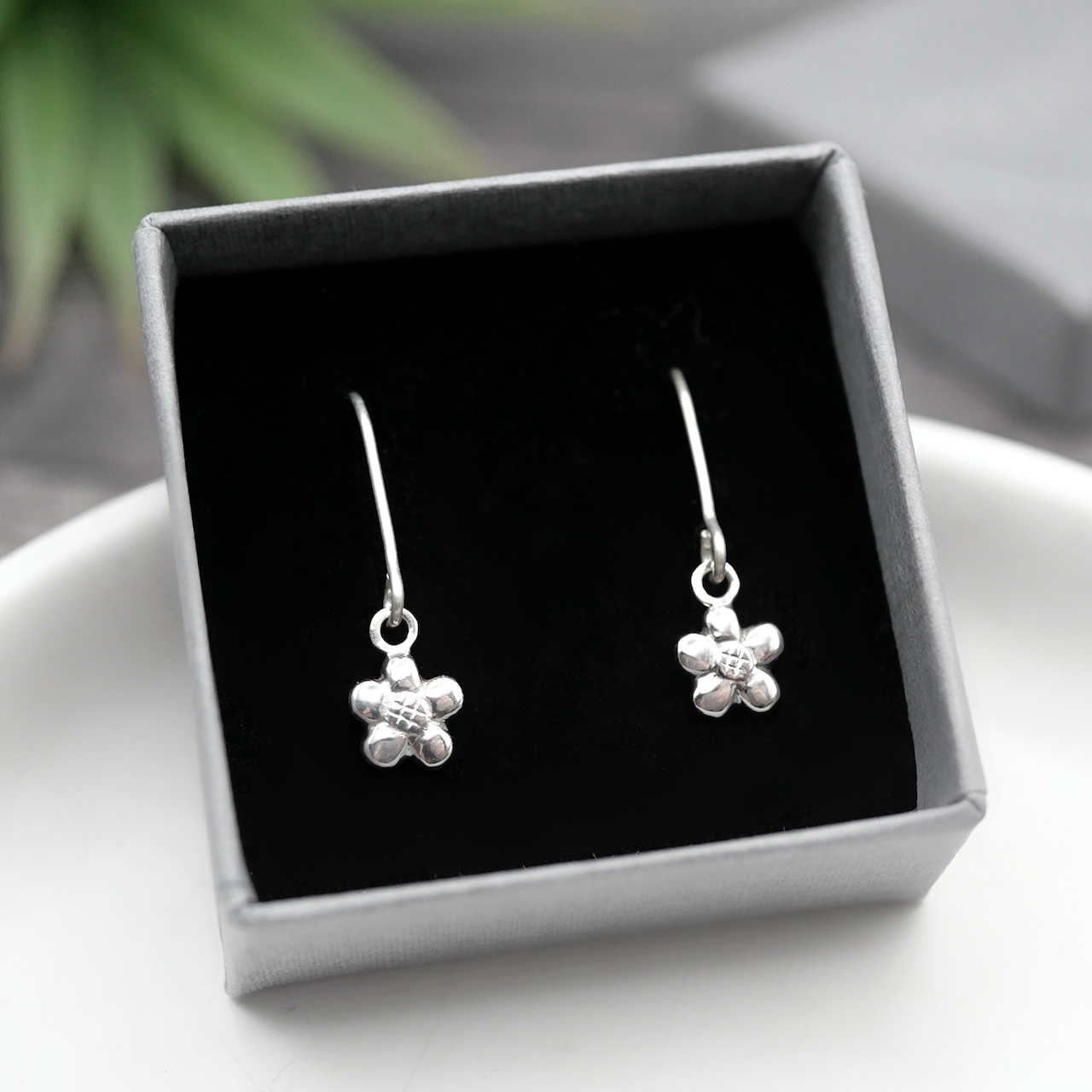 Flower Earrings - Handmade Sterling Silver Earrings