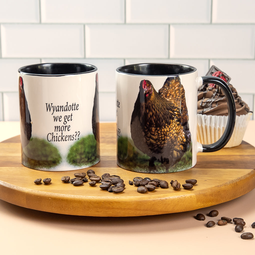 Chicken Collection - Two toned Ceramic Coffee Mugs