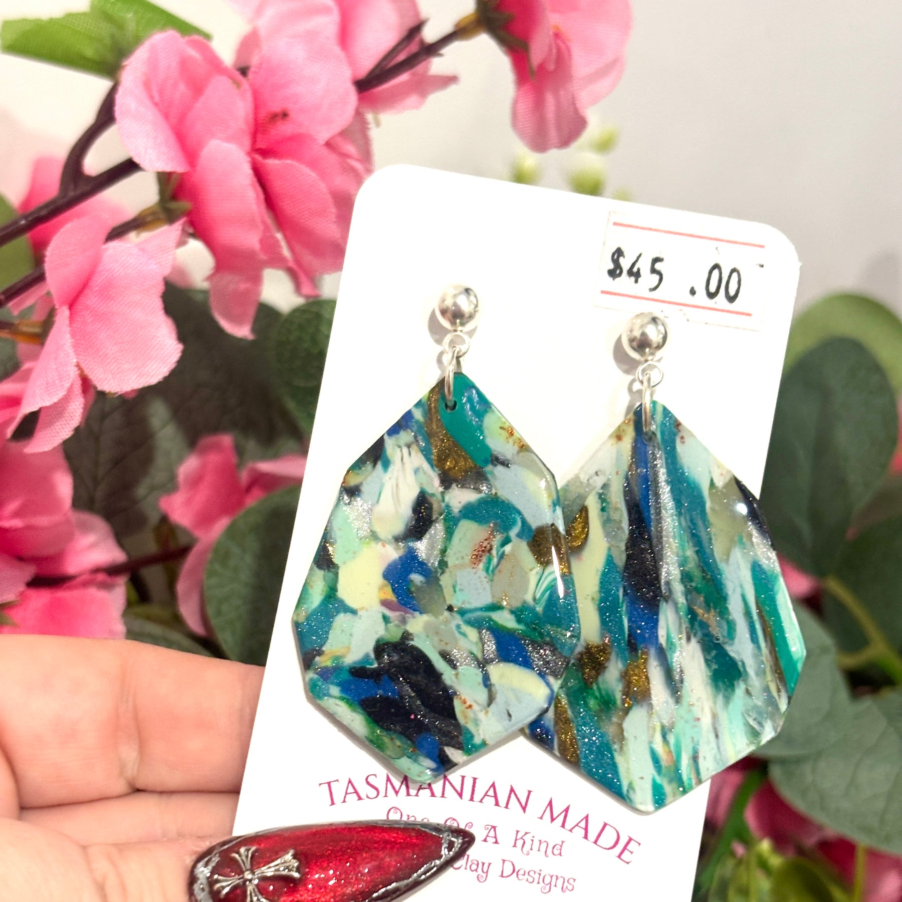 Southern Ocean Collection – Ocean Mosaic Statement Earrings