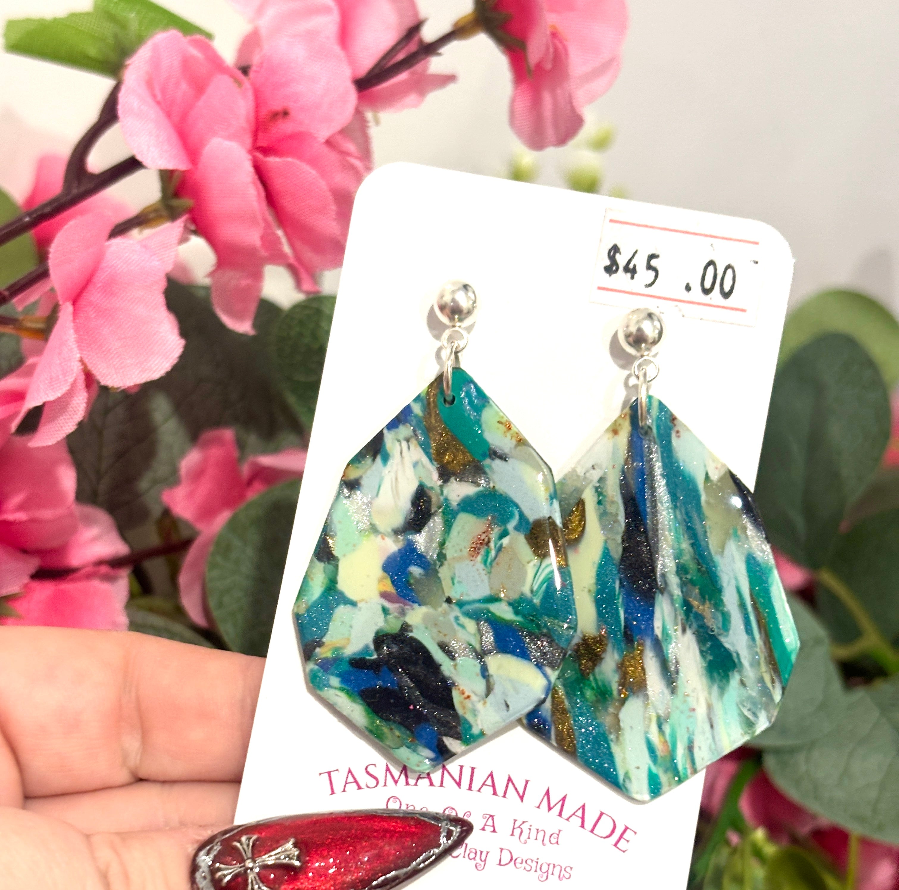 Southern Ocean Collection – Ocean Mosaic Statement Earrings