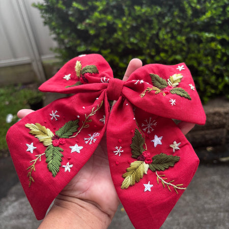 Christmas Hair Bow