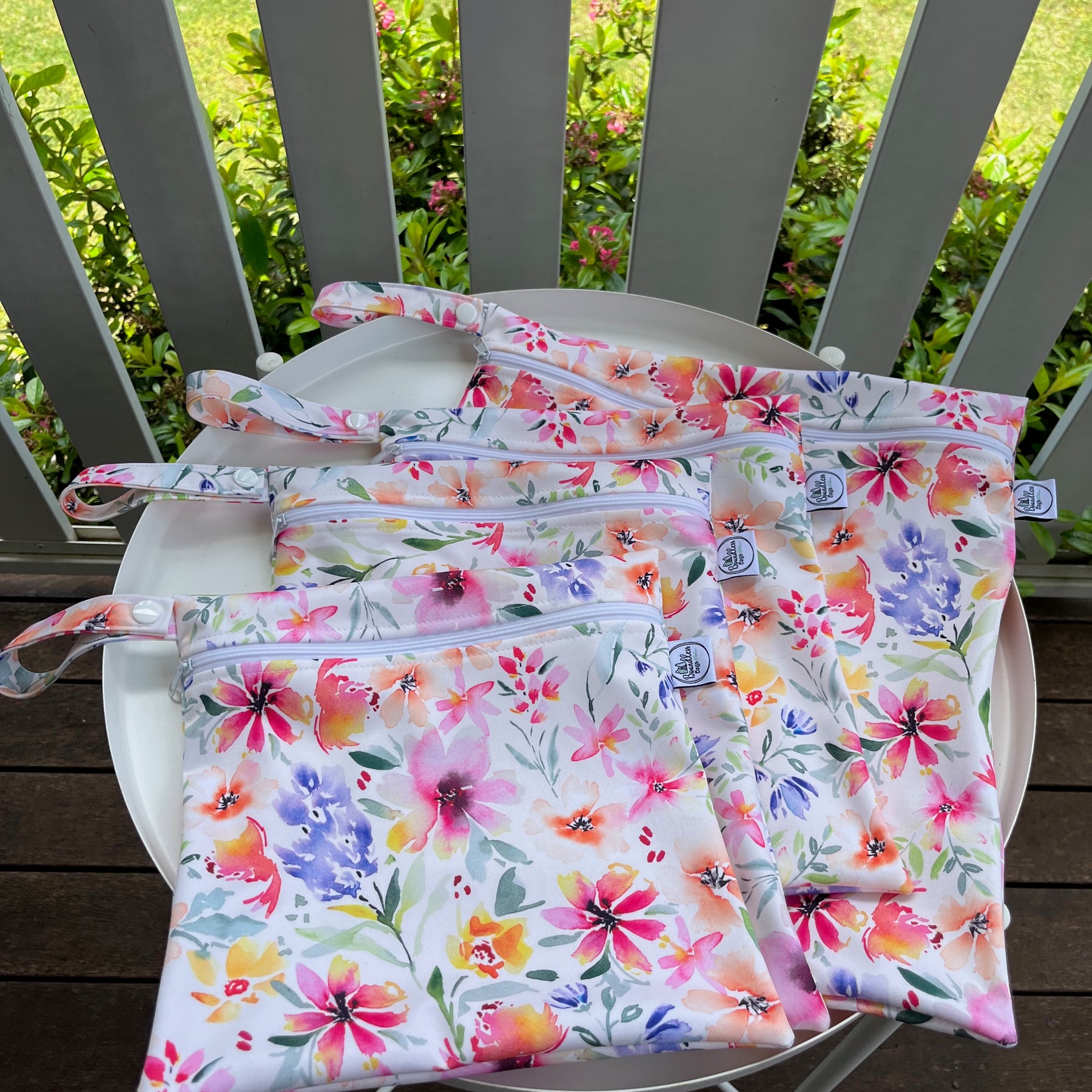 PRE-ORDER Water-resistant wet bags - Albany Watercolour Floral (Eszter's Creations)