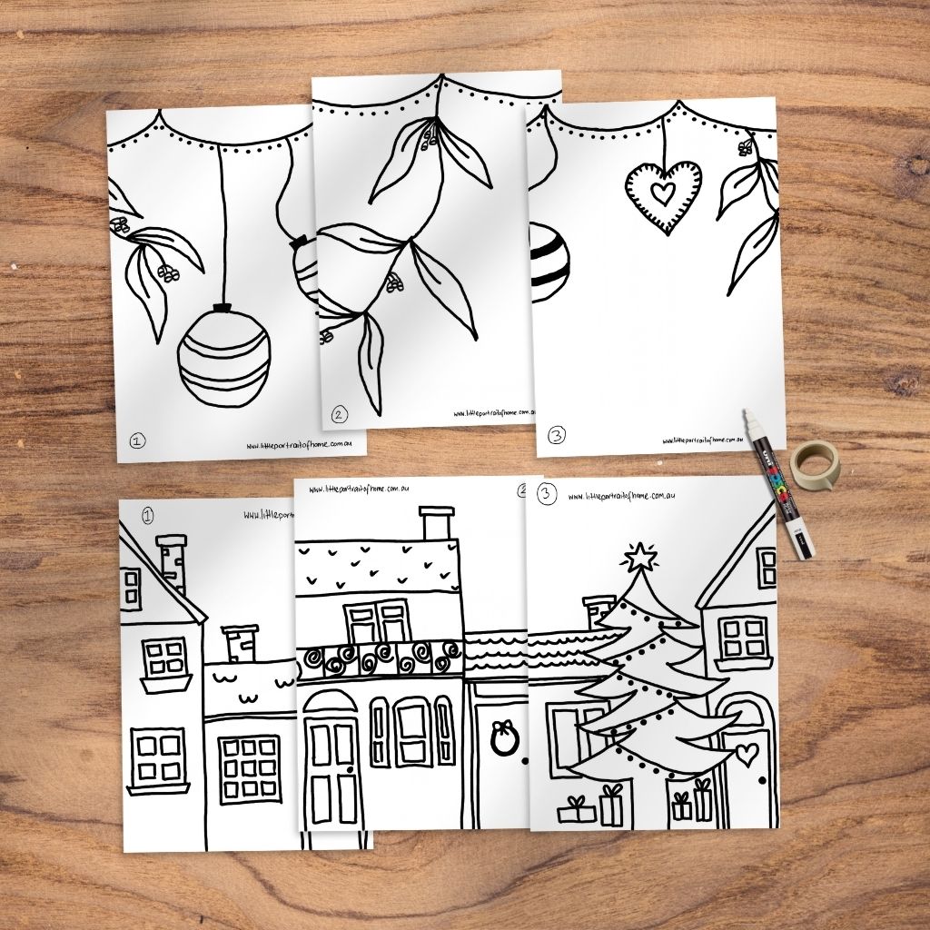 Christmas Window Drawing Kit